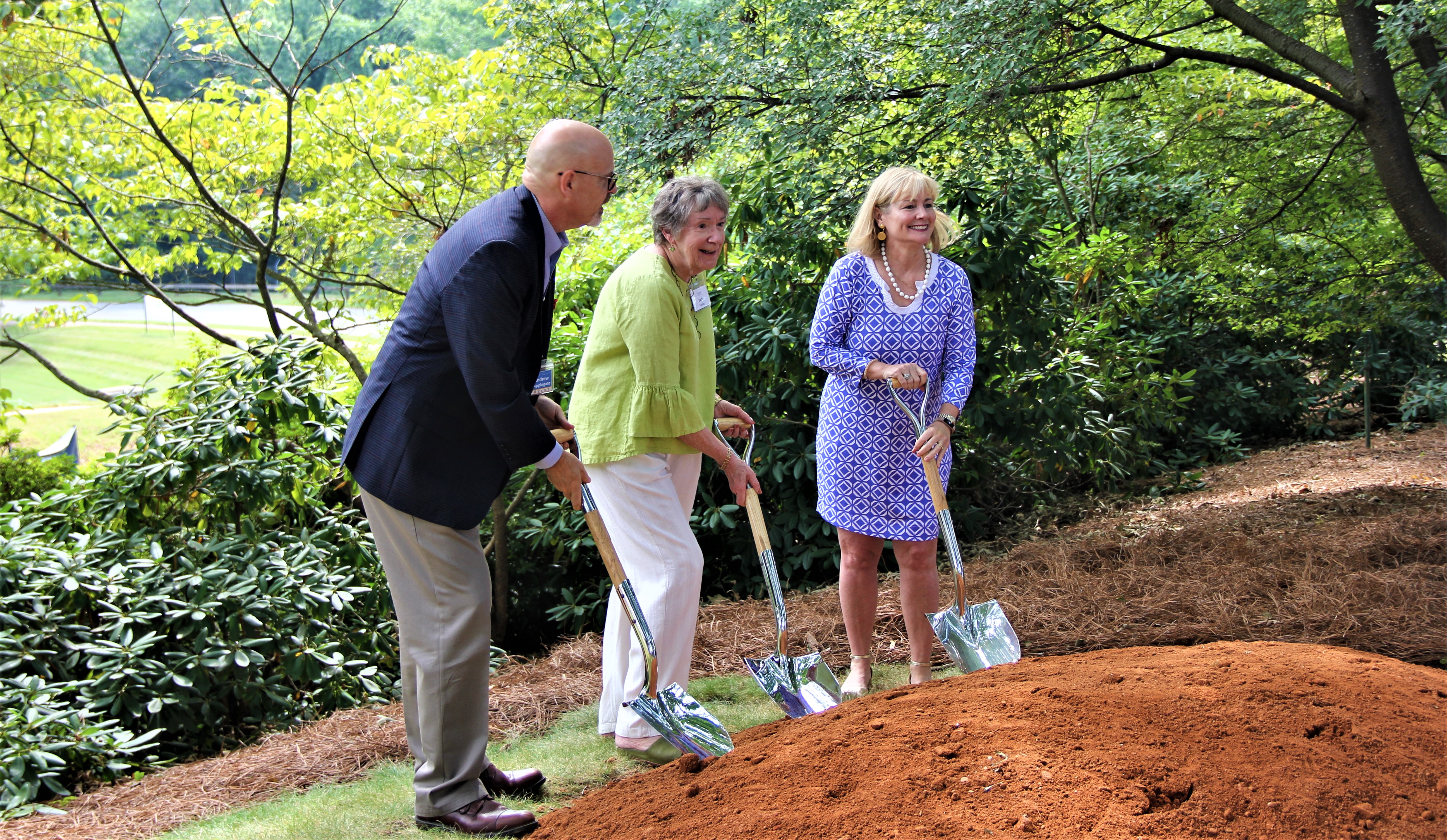 Andrew Applegate President/CEO, Judy Reeder Resident Council President and Pam Ball Board of Directors Chair